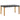 Tuinbank 120 cm poly rattan en massief acaciahout zwart