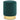 Kruk fluweel 28 x 36 cm donkergroen en goudkleurig