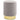 Kruk fluweel 28 x 36 cm lichtgrijs en goudkleurig