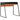 Bureau 90x60x88 cm zwart en bruin