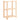 Opbergrek 3-laags 60x38x90 cm massief grenenhout 150 kg