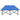 Ligbed 2-persoons inklapbaar staal blauw