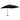 Zweefparasol met houten paal 400x300 cm zwart