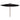 Parasol met houten paal 350 cm zwart