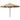 Parasol met houten paal 330 cm taupe