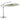 Zweefparasol met aluminium paal 3 m wit