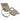 Ligbed met kussen textileen taupe