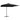 Zweefparasol met LED en stalen paal 250x250 cm zwart
