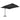 Zweefparasol met aluminium paal 3x3 m zwart