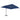 Zweefparasol met aluminium paal 4x3 m azuurblauw