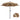 Parasol met LED-verlichting en aluminium paal 300 cm taupe