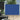 Tuinscherm uittrekbaar 100x500 cm blauw