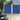 Windscherm uittrekbaar 160x600 cm blauw