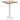 Bistrotafel 50x50 cm MDF lichtbruin