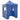 Partytent met 4 zijwanden inklapbaar 2x2 m staal blauw