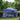 Partytent met 3 zijwanden inklapbaar 3x4 m staal blauw