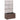 Latwerkplantenbak verhoogd met potten 58x30x107 cm rattan bruin