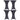 Tafelhoes stretch 4 st 60 cm antraciet