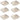 Paalkappen 6 st piramide 91x91 mm roestvrij staal