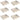 Paalkappen 6 st piramide 101x101 mm roestvrij staal