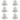 Paalkappen 6 st bol 91x91 mm gegalvaniseerd metaal