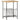 Tijdschriftenrek 40x30x50 cm massief mangohout en staal