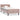 Bedframe fluweel roze 90x200 cm