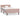 Bedframe fluweel roze 100x200 cm