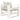 Tuinbank met beige kussens pallet hout