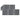 Schuttingset 5 vierkant en 1 schuin 965x186 HKC grijs