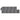 Schuttingset 9 vierkant en 1 schuin 1657x186 cm HKC grijs