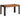 Eettafel 140x70x76 cm massief ruw mangohout