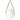 Wandspiegel met band 50 cm wit