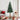 Kerstboom met echt hout en sneeuw smal 180 cm groen