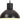 Hanglamp rond 25 W E27 48 cm zwart