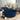 Wastafel rond 40x15 cm keramiek mat donkerblauw