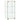 Vitrinekast gehard glas wit