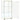 Vitrinekast gehard glas wit