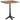 Bistrotafel 60x60x76 cm massief gerecycled hout