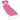 Ligbed inklapbaar met hoofdkussen staal magenta