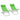 Klapstoelen 2 st staal groen