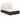 Ligbed met kussen 2-persoons poly rattan bruin