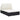 Ligbed met kussen 2-persoons poly rattan zwart