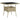 Tuintafel poly rattan en glas beige