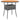 Tuintafel Ø80x75 cm acaciahout en poly rattan grijs