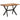 Eettafel 120x60x75 cm massief hout met honingkleurige afwerking