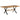 Eettafel 180x90x76 cm ruw mangohout