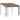 Wandprieel 3x3 m stof taupe