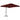 Parasol met stalen paal 250x250x230 cm bordeauxrood