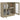 Vitrinekast 82,5x30,5x80 cm bewerkt hout sonoma eikenkleurig